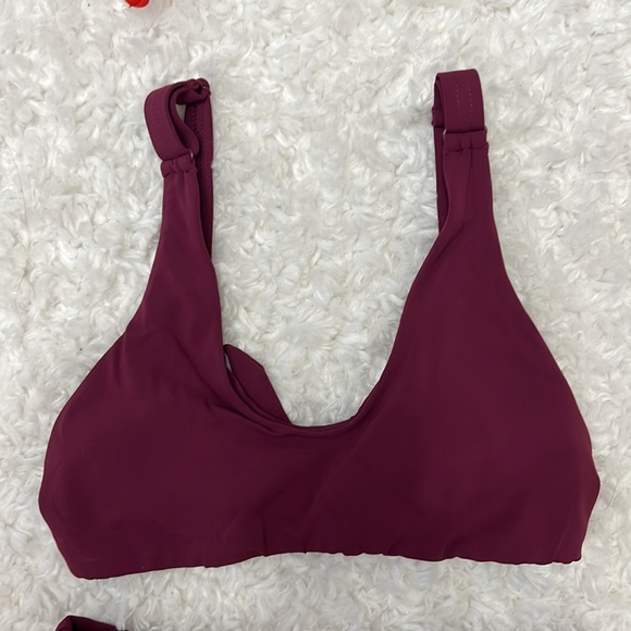 Robin Piccone bikini high waisted EUC XS Maroon 2 piece - Picture 3 of 7